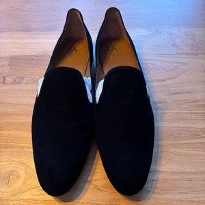 Aquatalia Emmaline black suede flats, size 10.5 NWB